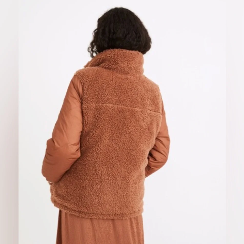 Madewell Reversible Sherpa Puffer Jacket - Picture 3 of 6